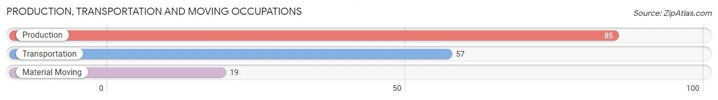Production, Transportation and Moving Occupations in Zip Code 48756