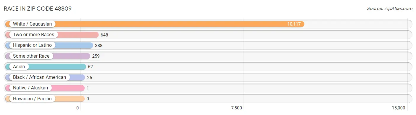Race in Zip Code 48809