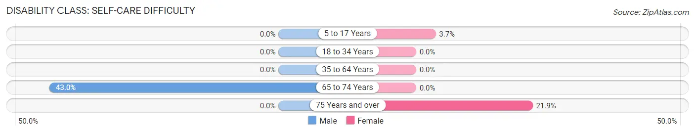 Disability in Zip Code 48832: <span>Self-Care Difficulty</span>