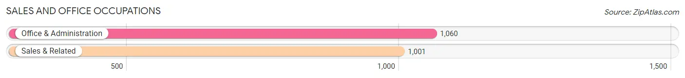 Sales and Office Occupations in Zip Code 48838