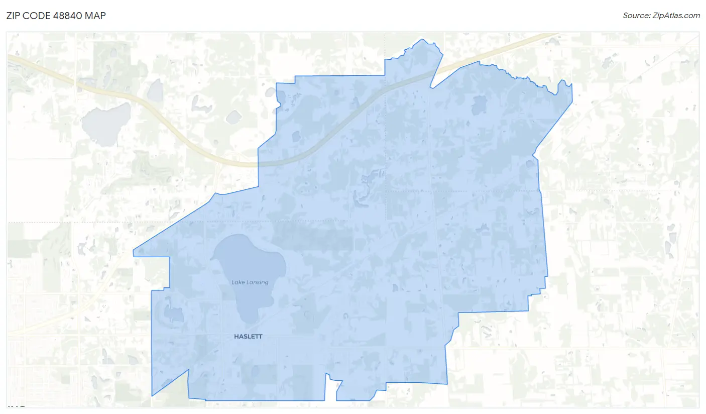 Zip Code 48840 Map