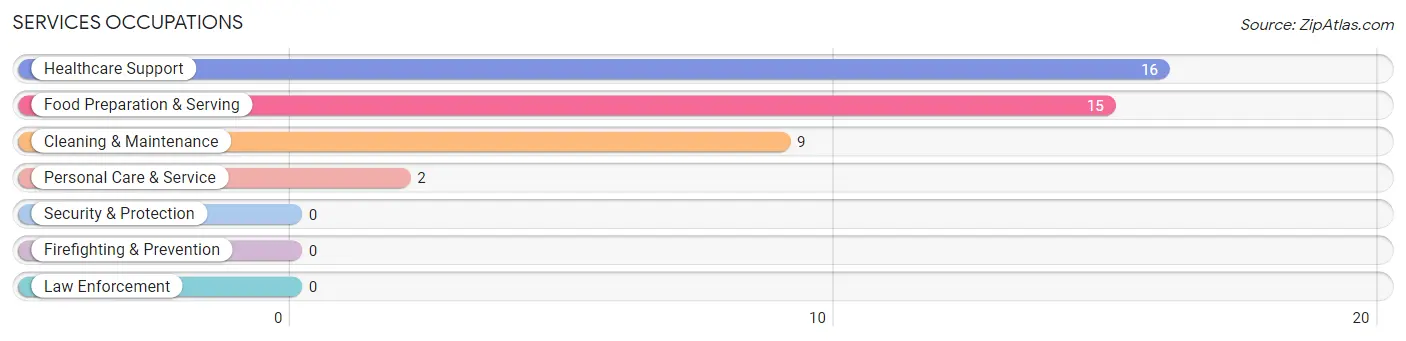 Services Occupations in Zip Code 48841