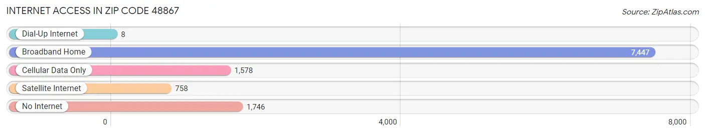 Internet Access in Zip Code 48867