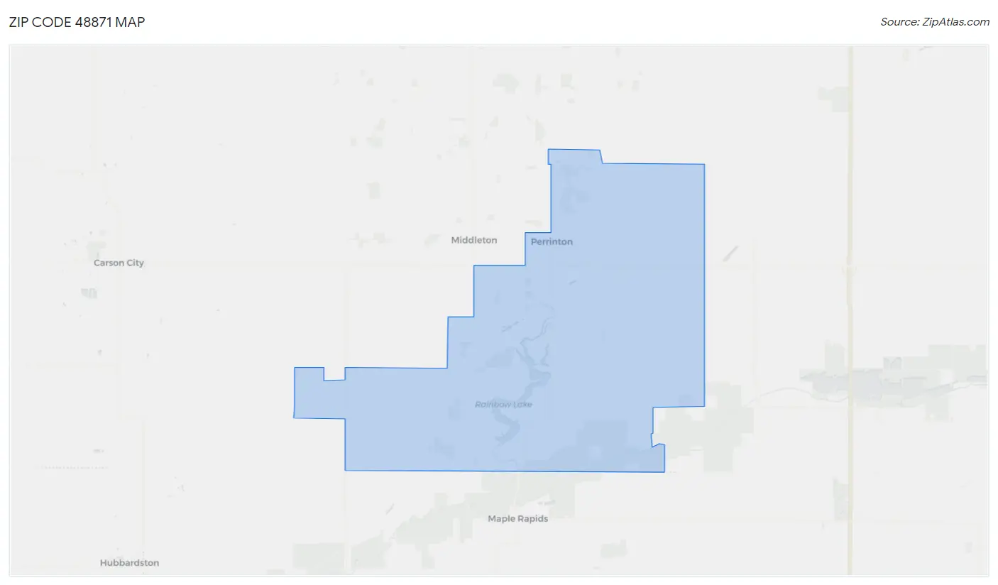 Zip Code 48871 Map