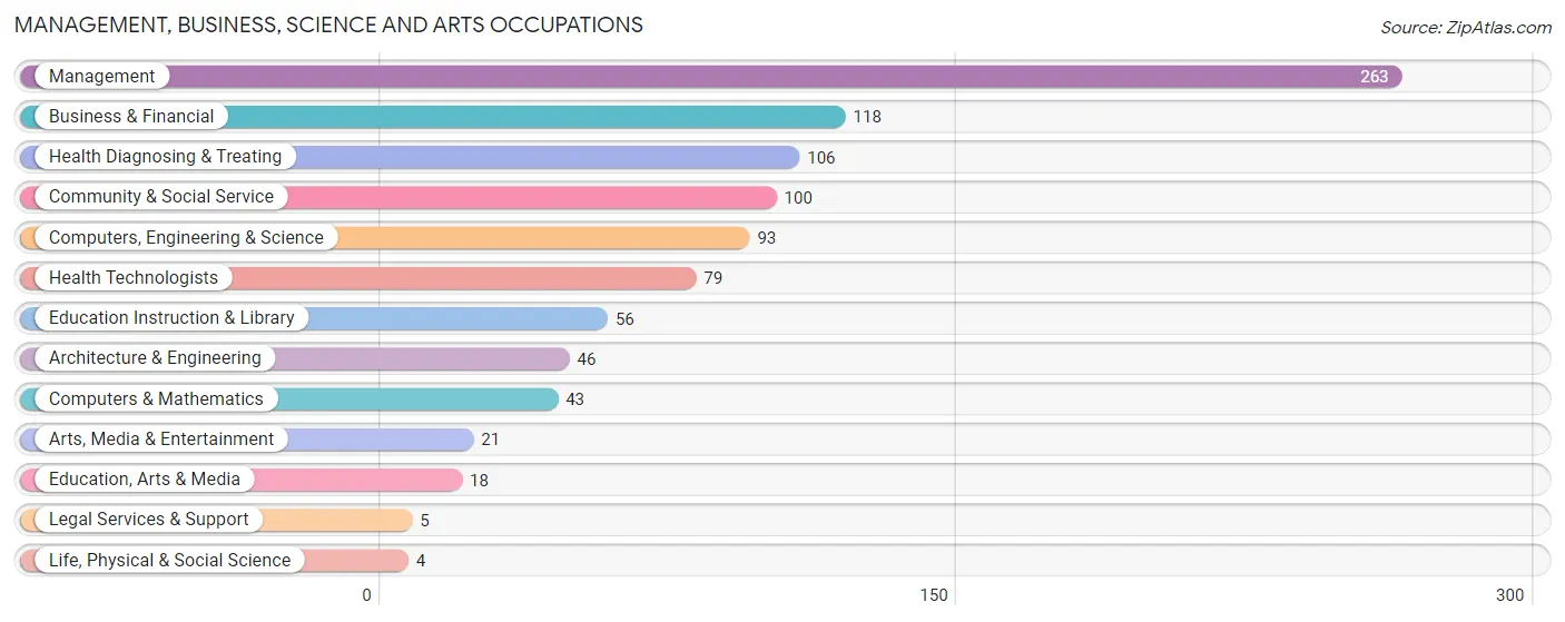 Management, Business, Science and Arts Occupations in Zip Code 49012