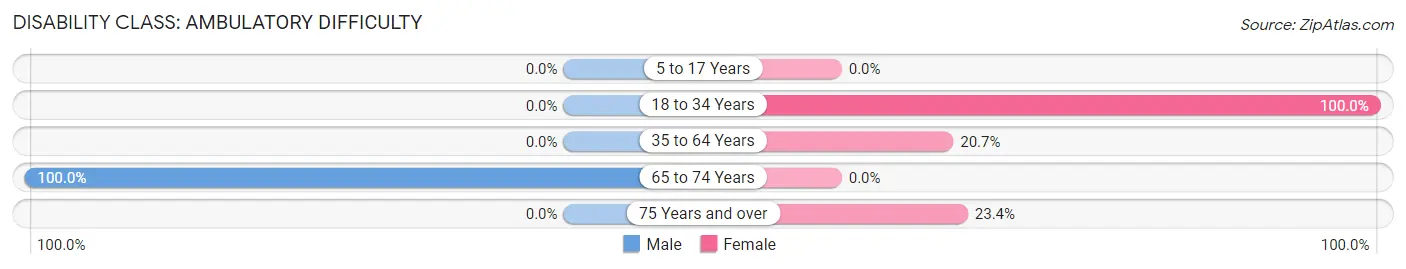 Disability in Zip Code 49074: <span>Ambulatory Difficulty</span>