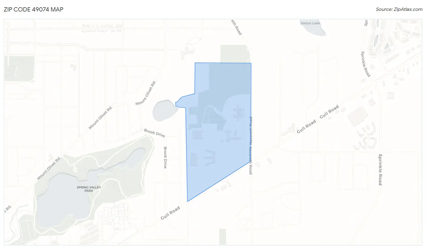 Zip Code 49074 Map