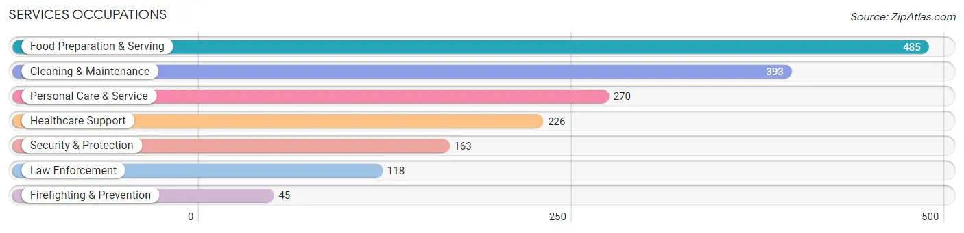 Services Occupations in Zip Code 49079