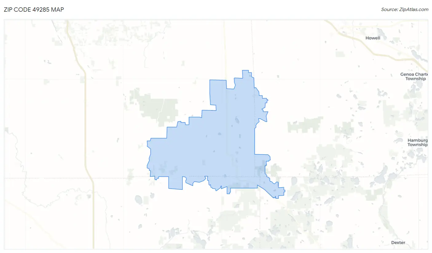 Zip Code 49285 Map