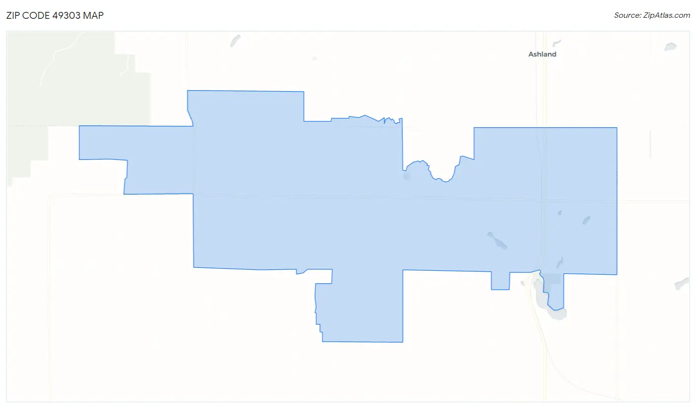 Zip Code 49303 Map