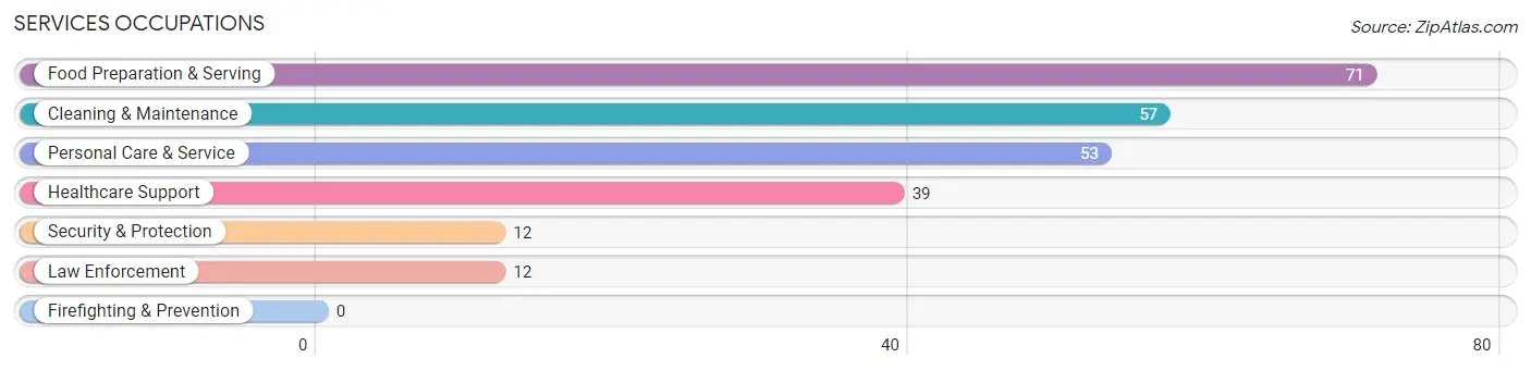 Services Occupations in Zip Code 49326