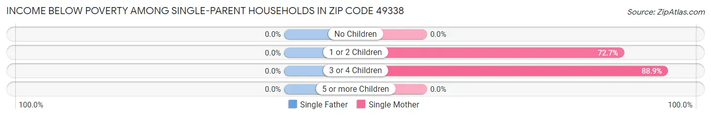 Income Below Poverty Among Single-Parent Households in Zip Code 49338