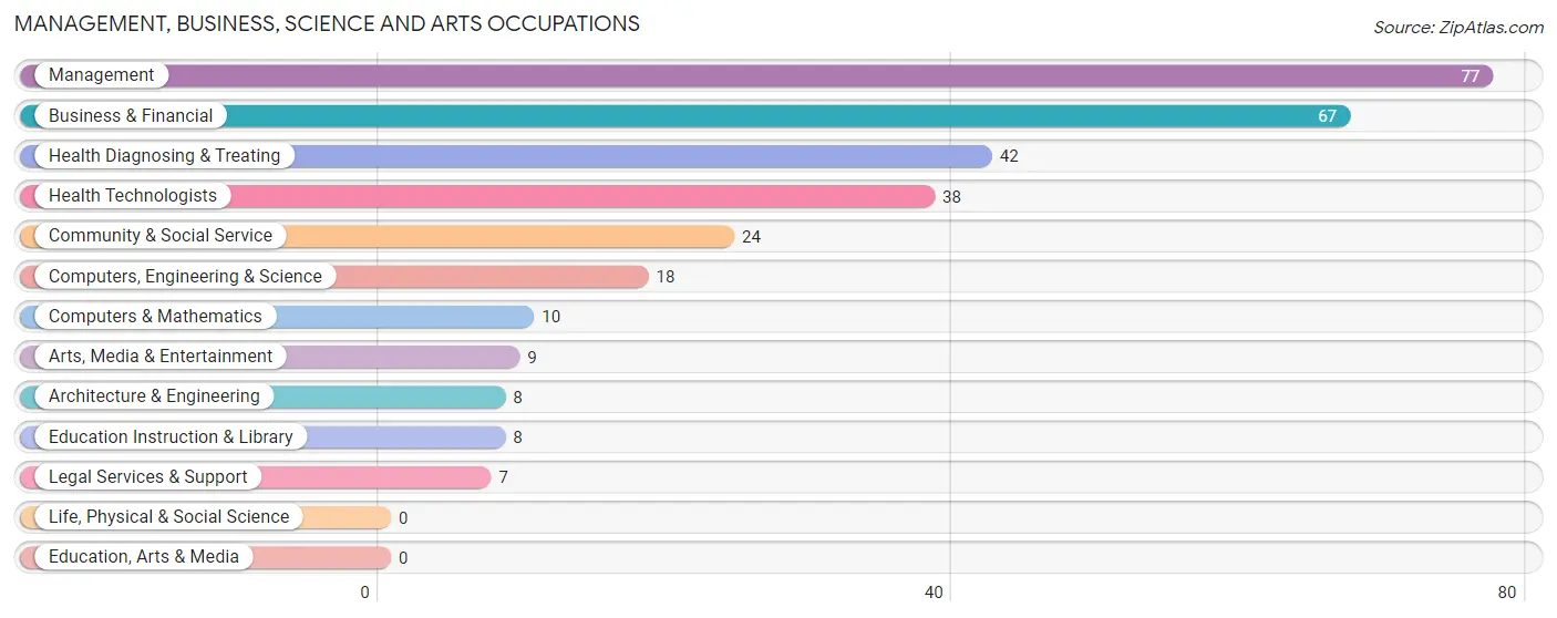 Management, Business, Science and Arts Occupations in Zip Code 49406