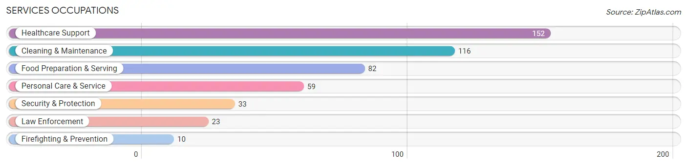 Services Occupations in Zip Code 49419