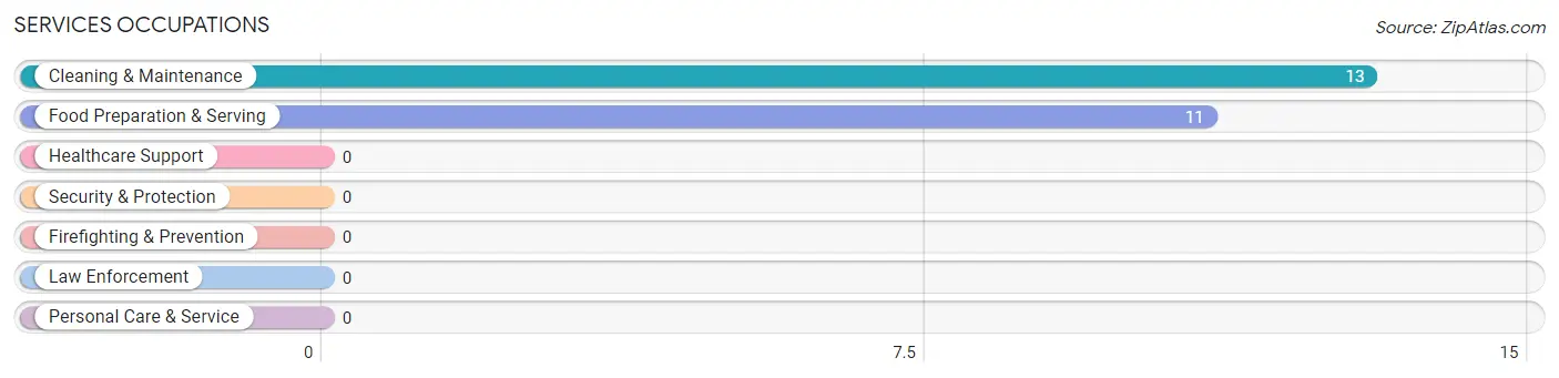 Services Occupations in Zip Code 49458