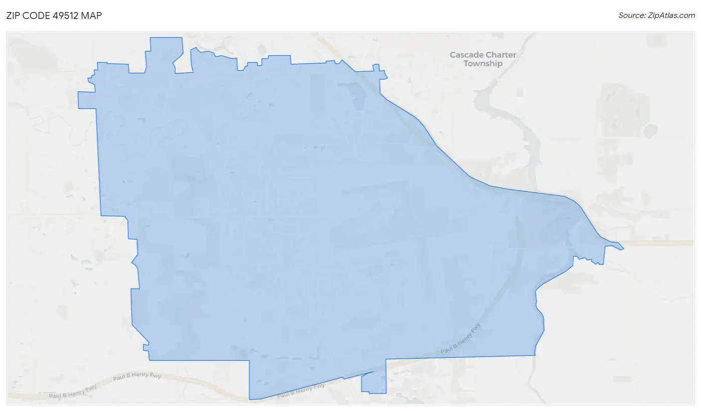 Zip Code 49512 Map