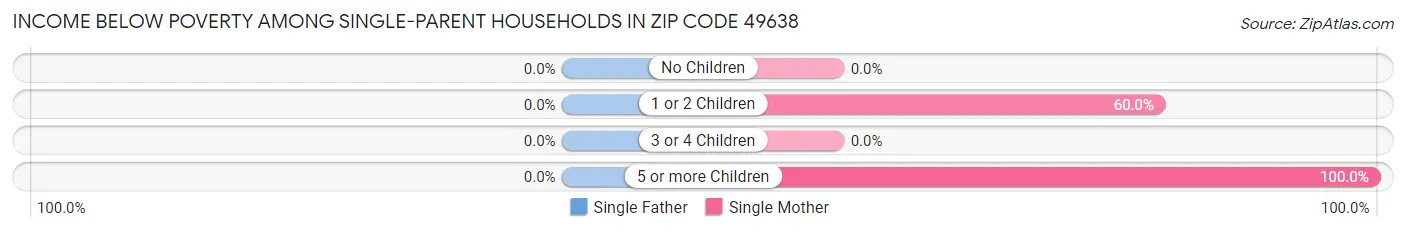 Income Below Poverty Among Single-Parent Households in Zip Code 49638