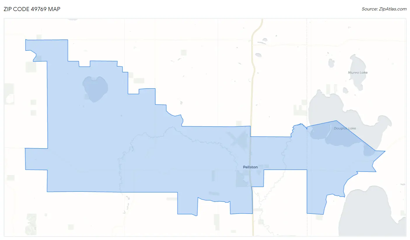 Zip Code 49769 Map