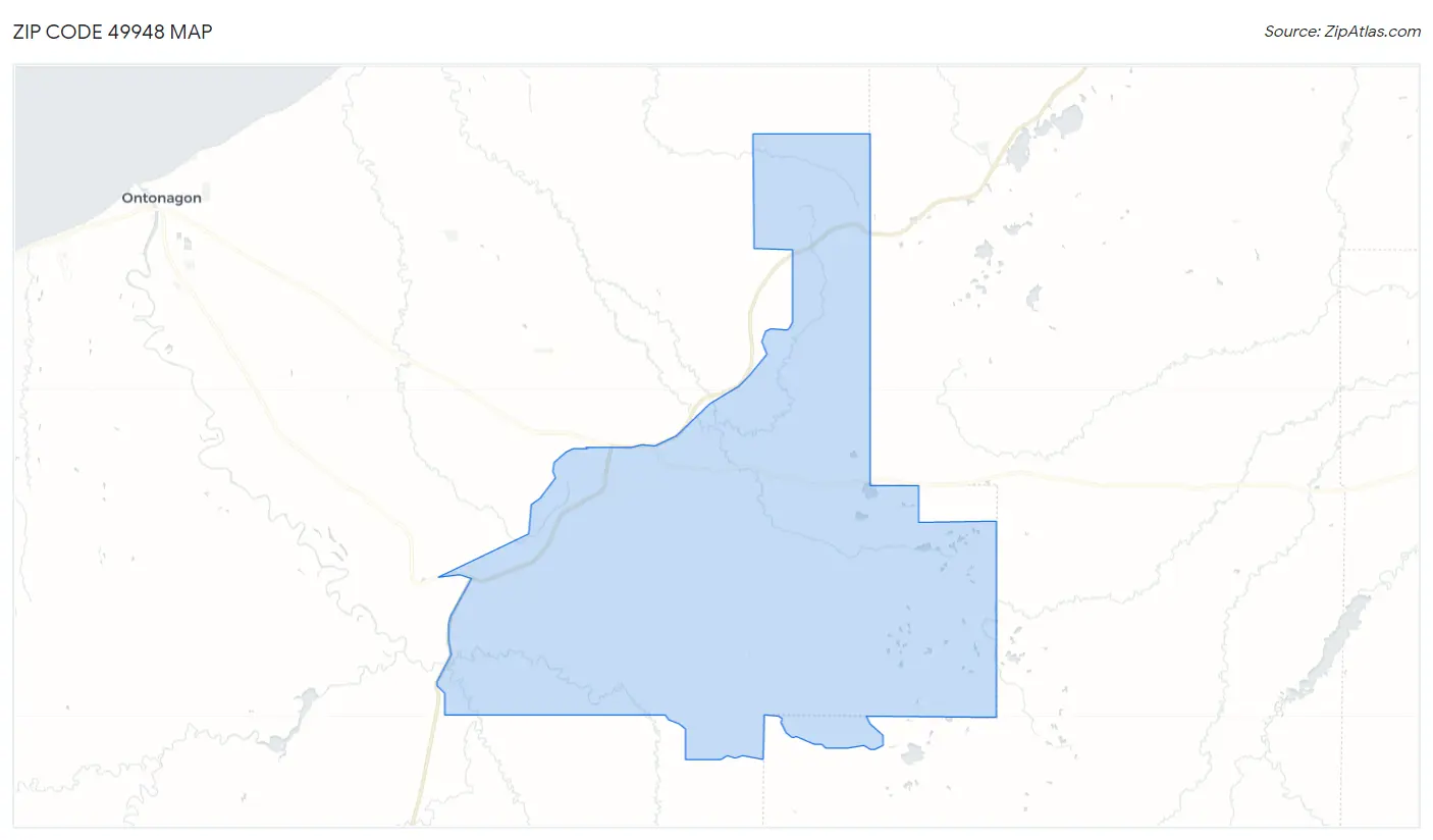 Zip Code 49948 Map