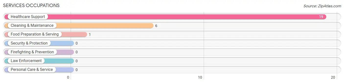 Services Occupations in Zip Code 49960