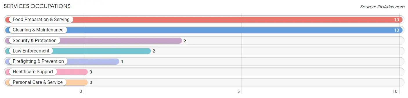 Services Occupations in Zip Code 49965