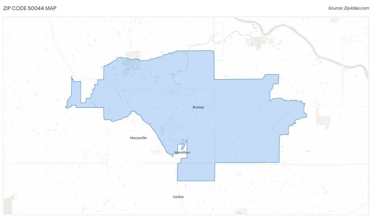 Zip Code 50044 Map