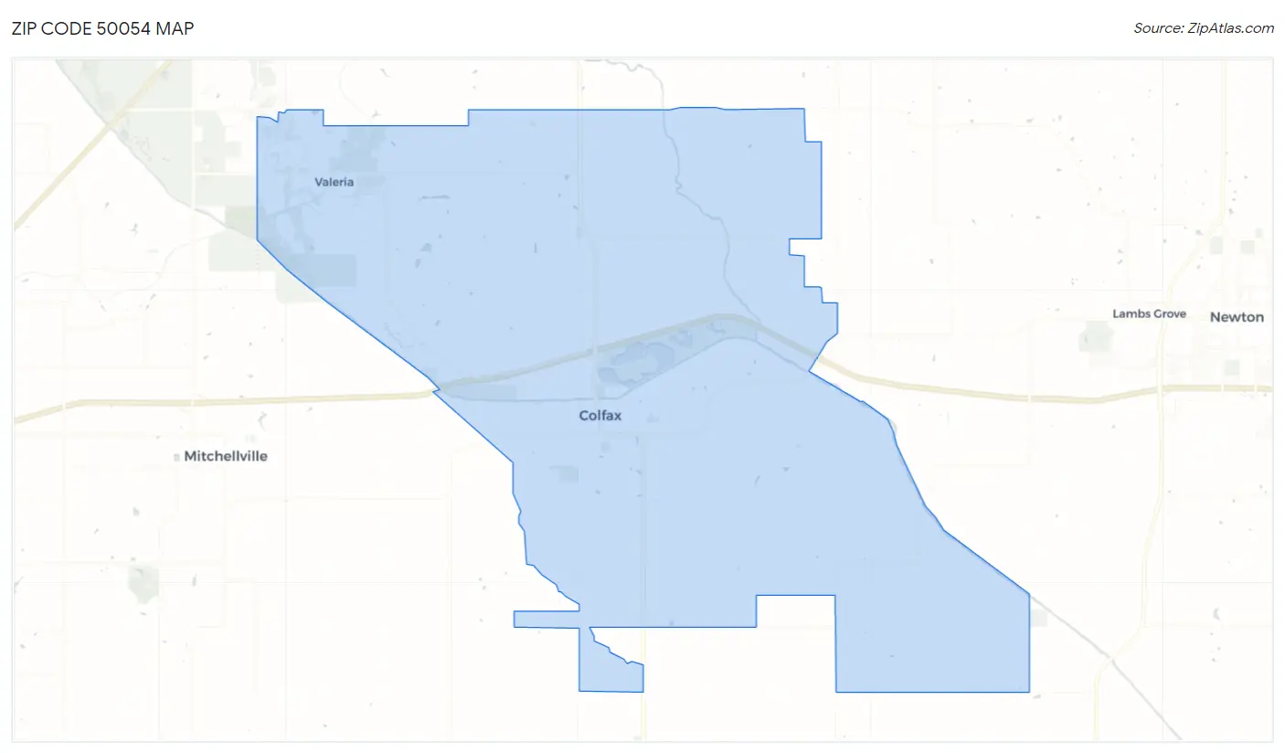 Zip Code 50054 Map