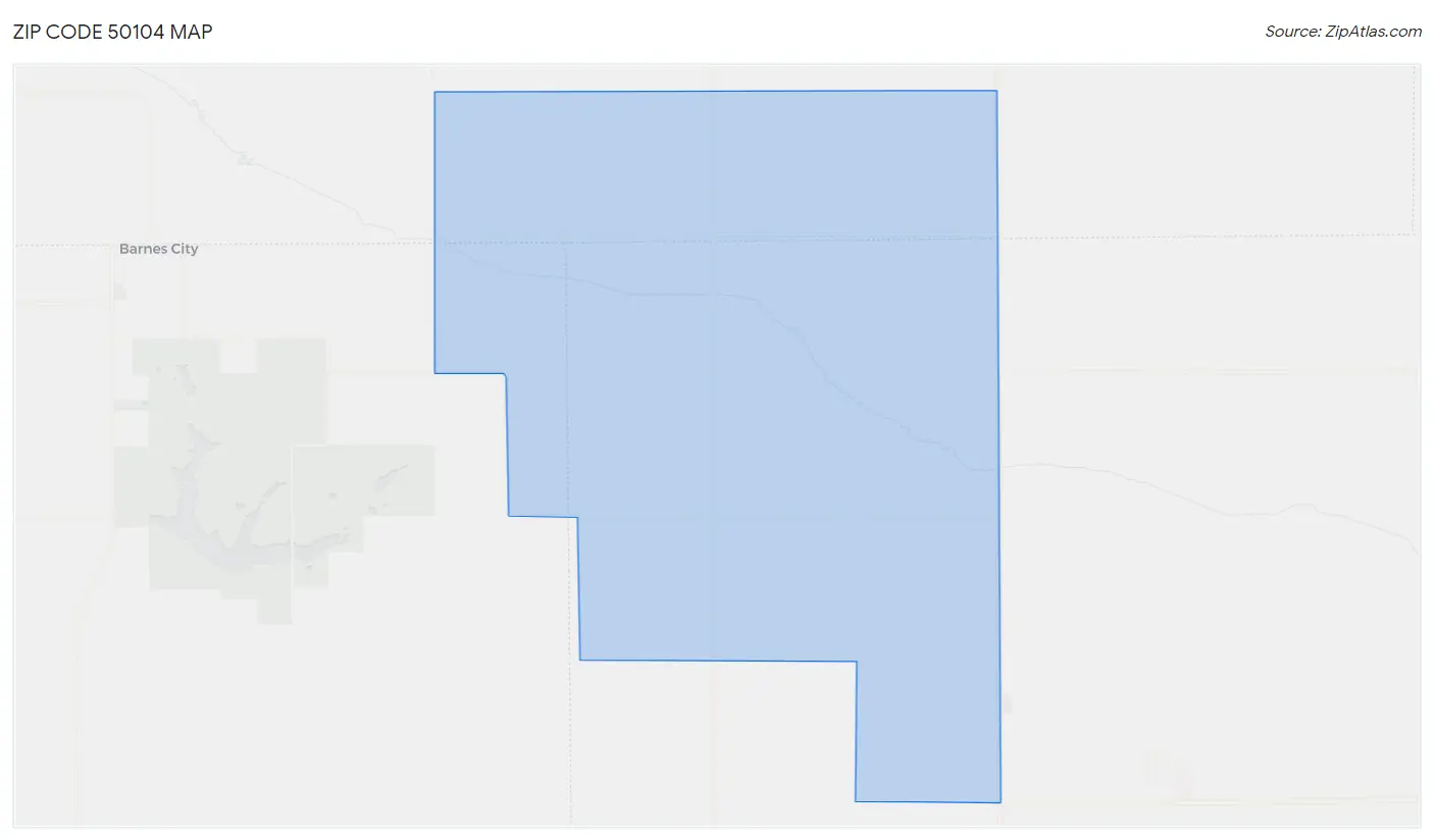 Zip Code 50104 Map