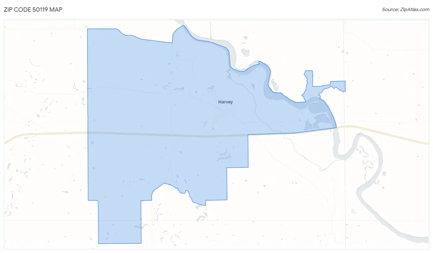 Zip Code 50119 Map