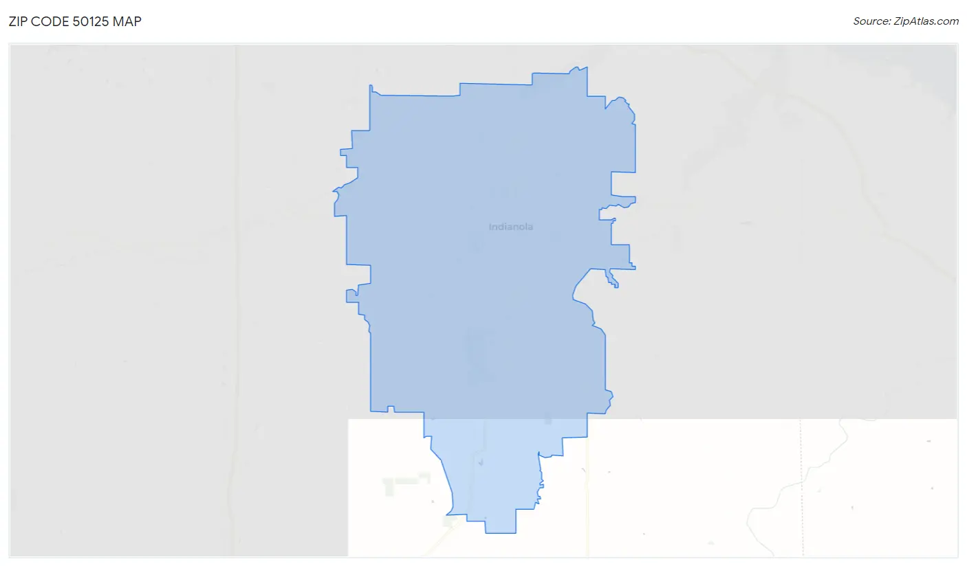 Zip Code 50125 Map