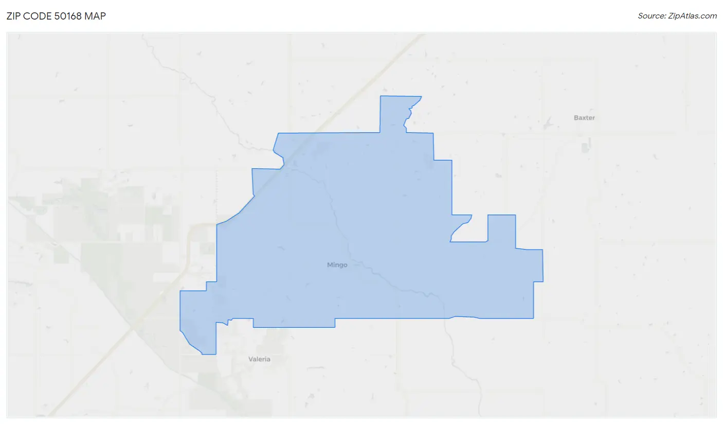 Zip Code 50168 Map