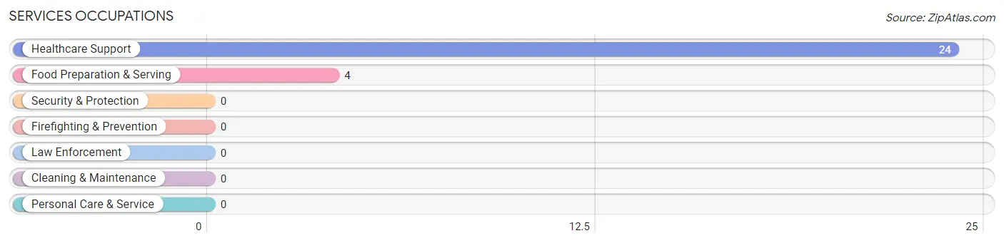 Services Occupations in Zip Code 50206