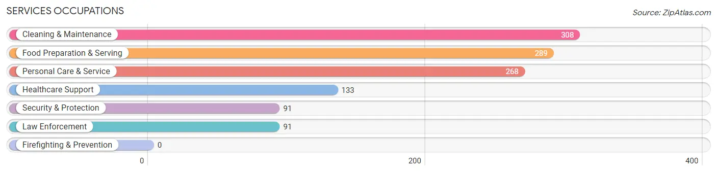 Services Occupations in Zip Code 50211