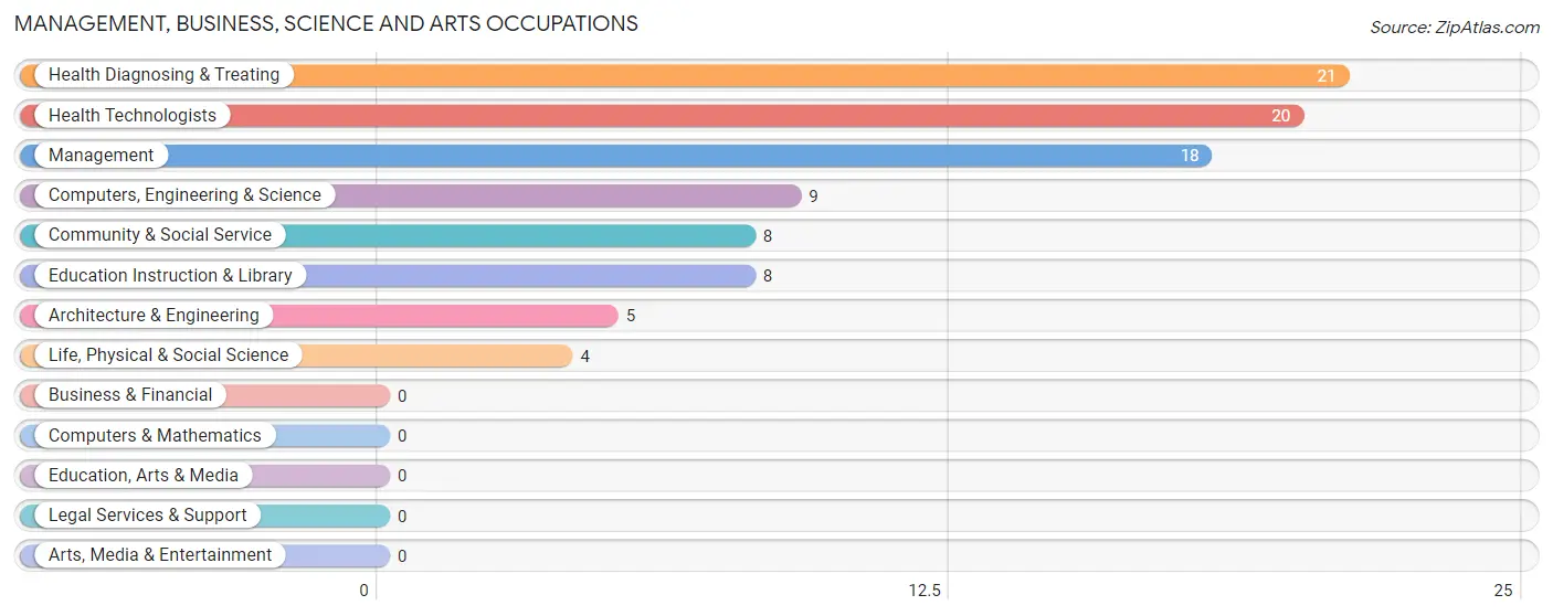 Management, Business, Science and Arts Occupations in Zip Code 50528