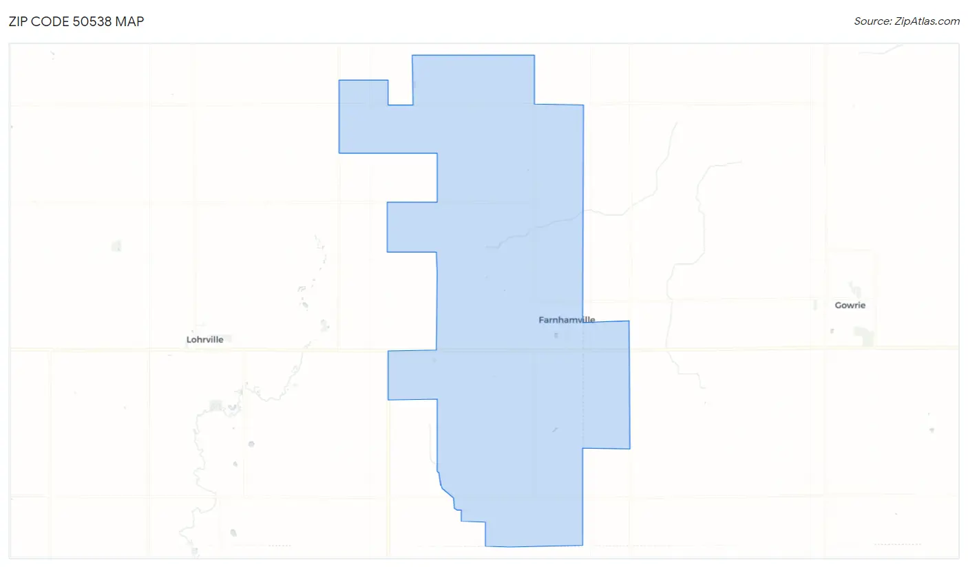 Zip Code 50538 Map