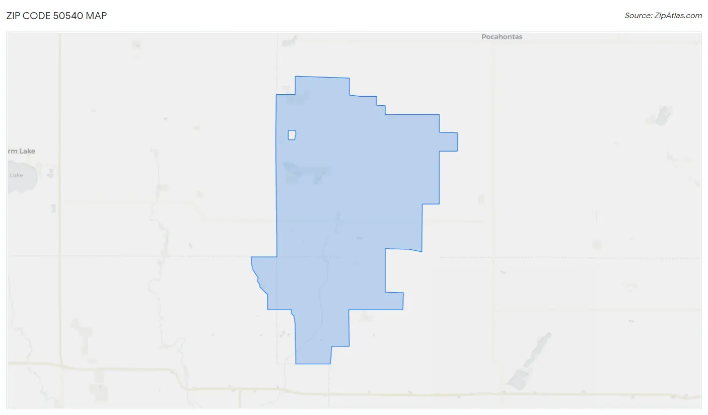 Zip Code 50540 Map