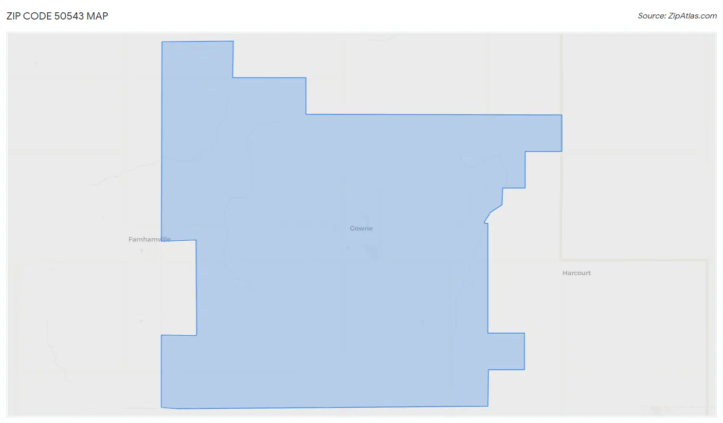 Zip Code 50543 Map