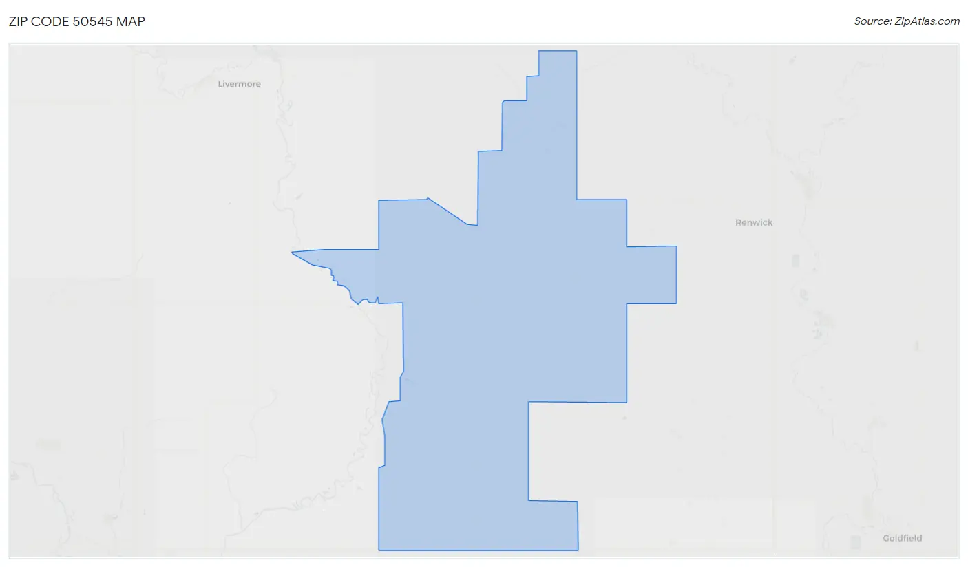 Zip Code 50545 Map