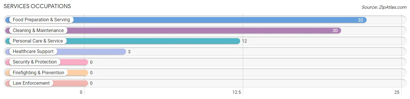 Services Occupations in Zip Code 50560