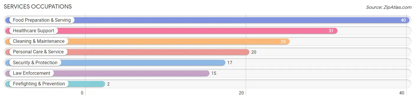 Services Occupations in Zip Code 50563