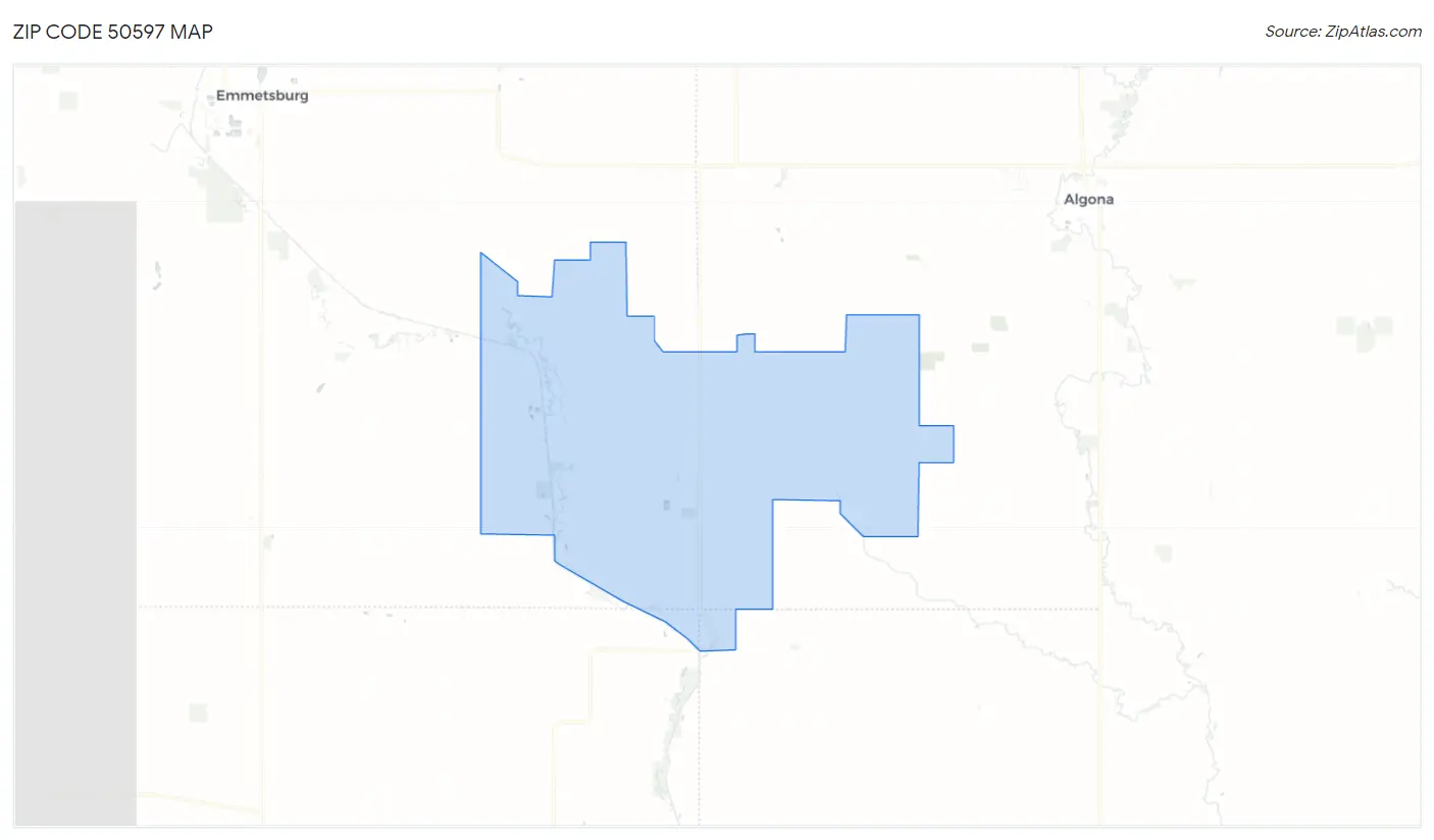 Zip Code 50597 Map