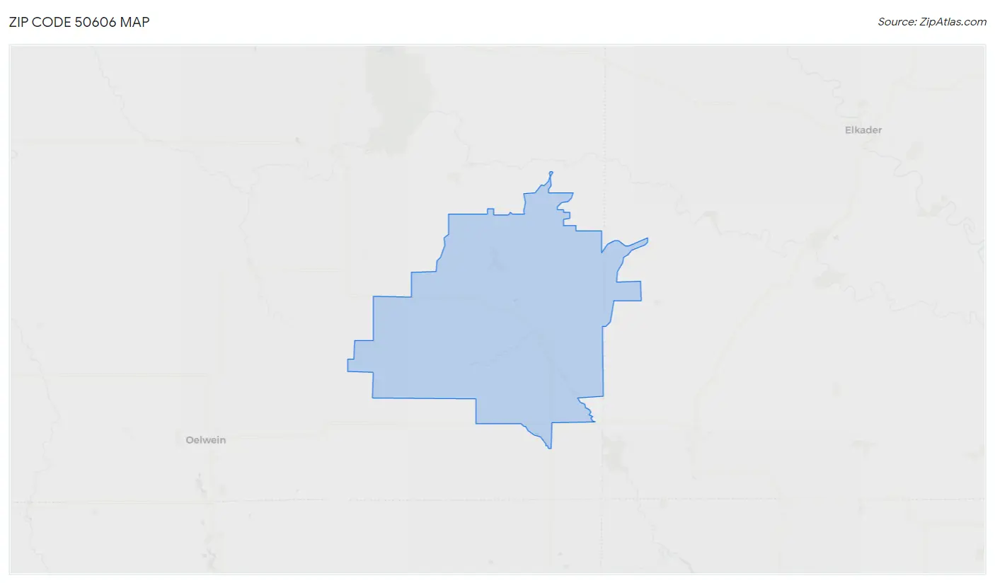 Zip Code 50606 Map