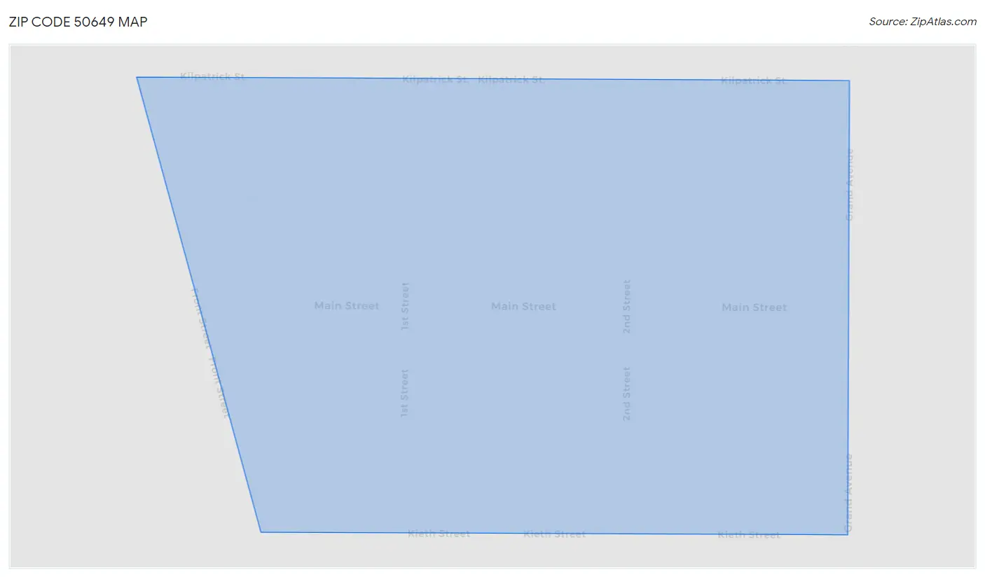 Zip Code 50649 Map