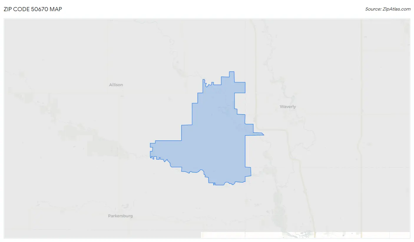 Zip Code 50670 Map