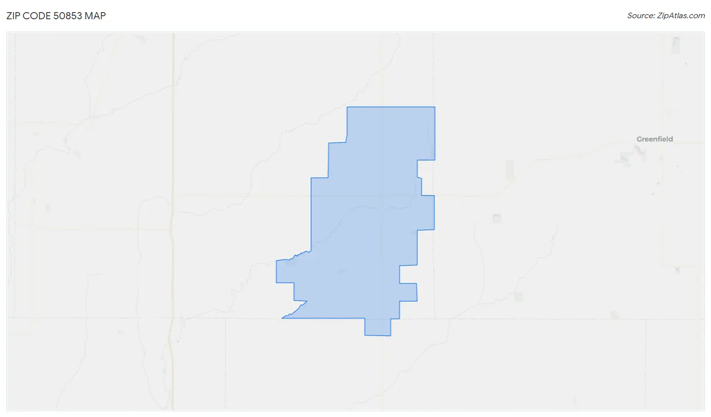 Zip Code 50853 Map