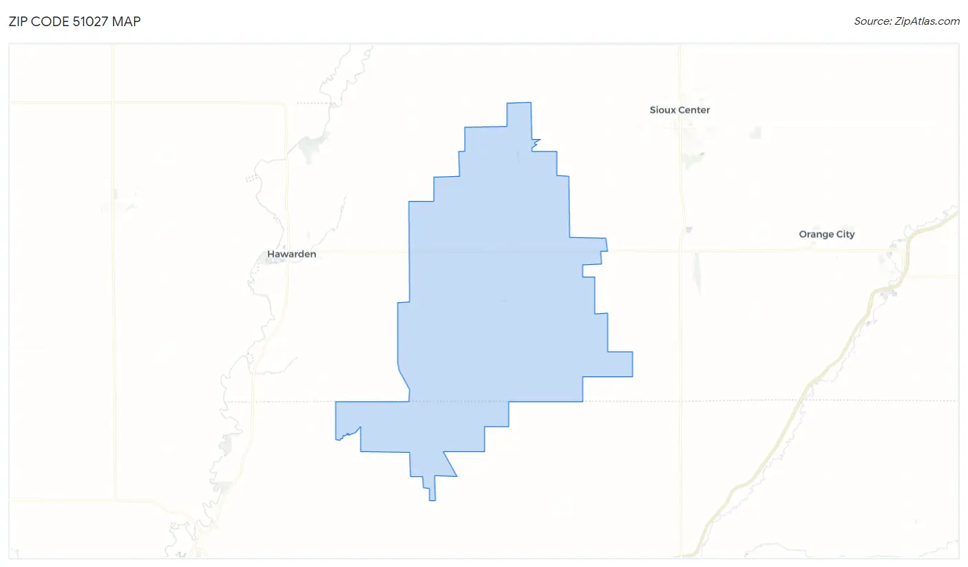 Zip Code 51027 Map