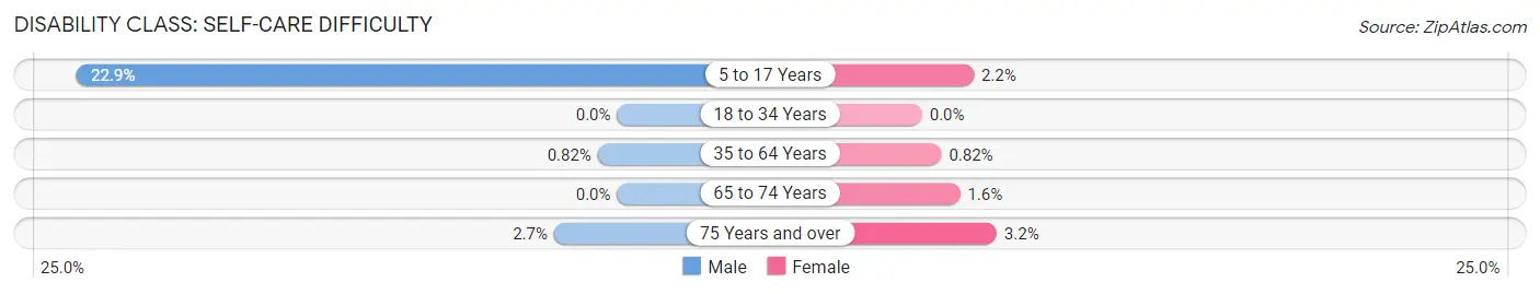 Disability in Zip Code 51028: <span>Self-Care Difficulty</span>