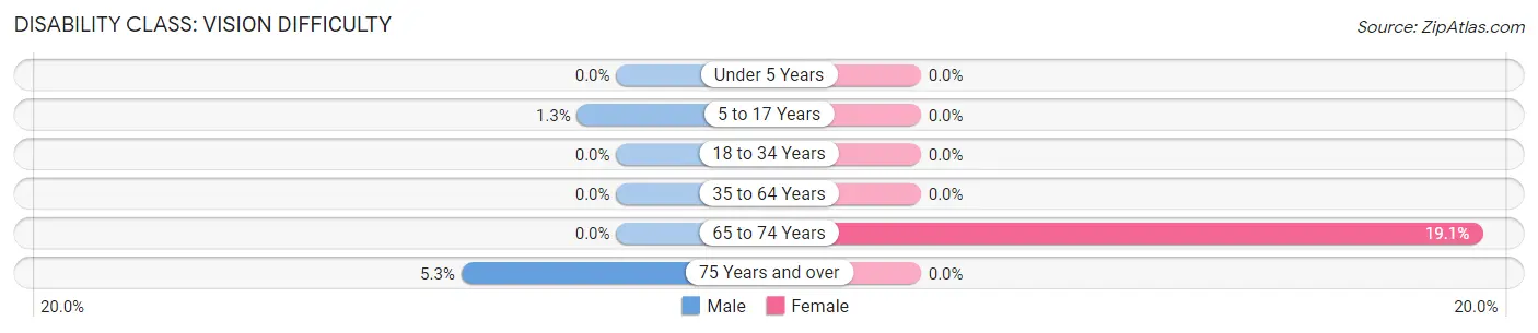 Disability in Zip Code 51234: <span>Vision Difficulty</span>