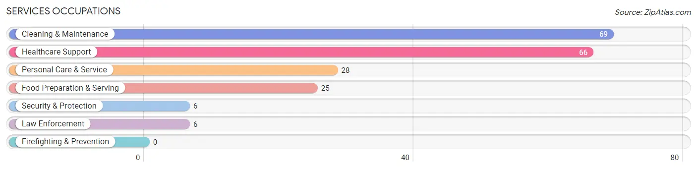 Services Occupations in Zip Code 51346