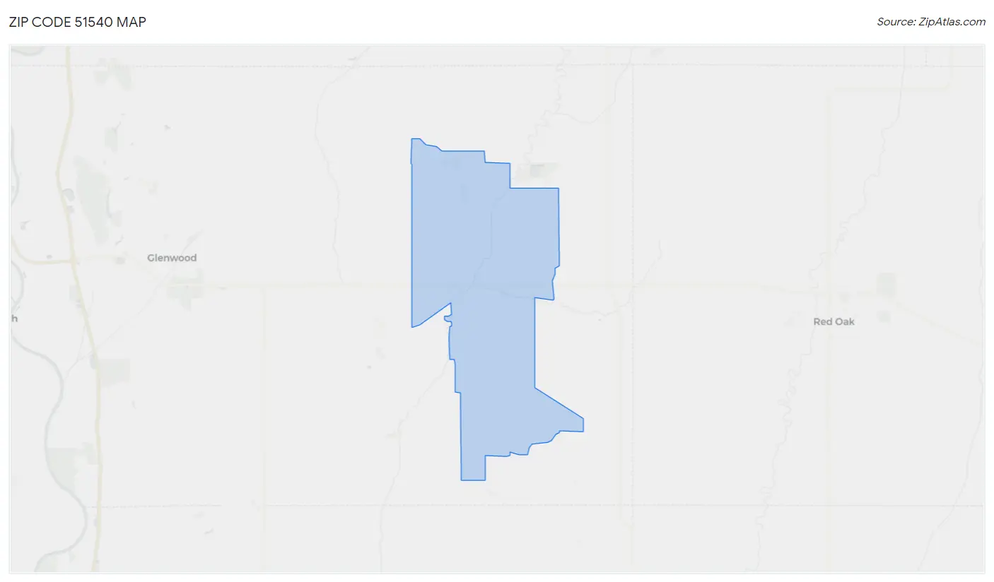 Zip Code 51540 Map